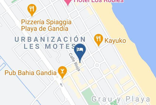 Gandia - Hotel Gandia Maps