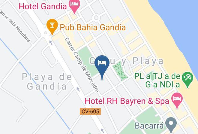 Valencia - Hotel Gandia Palace Maps
