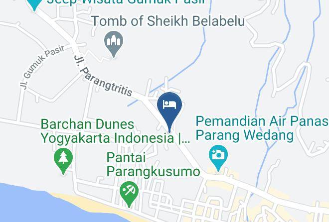 Bantul Regency - Hotel Gandung Parangtritis Maps