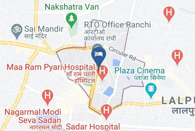 Ranchi - Hotel Ganga Ashram Maps