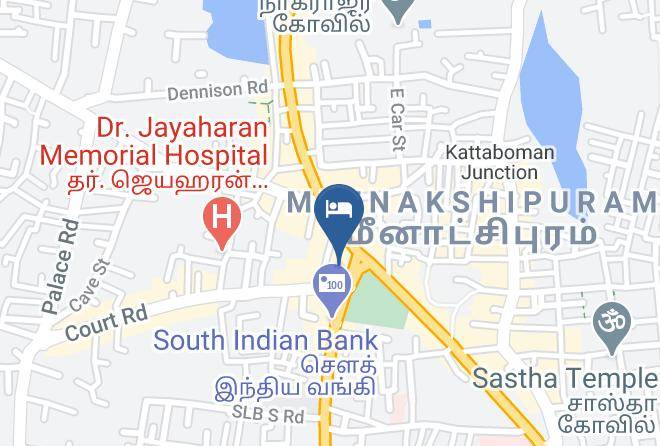 Nagercoil - Hotel Ganga Palace Maps