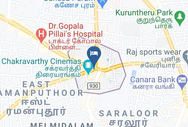Nagercoil - Hotel Ganga Palace Maps
