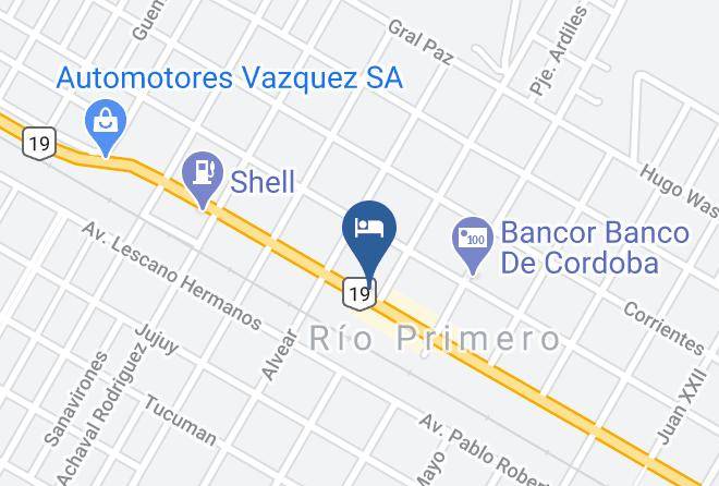 Rio Primero - Hotel Gantry Maps