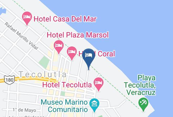 Tecolutla - Hotel Garabato's Maps