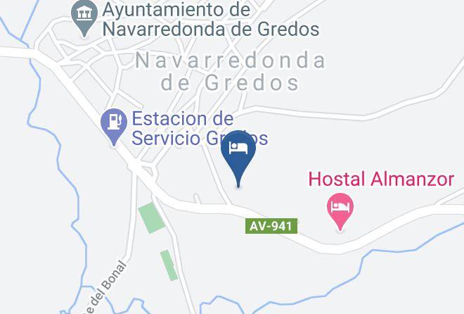Avila - Hotel Garabatos Maps
