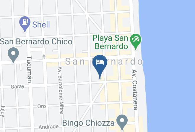Mar Del Tuyu - Hotel Garay Maps