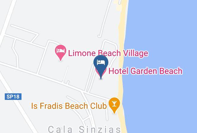 Province Of South Sardinia - Hotel Garden Beach Maps