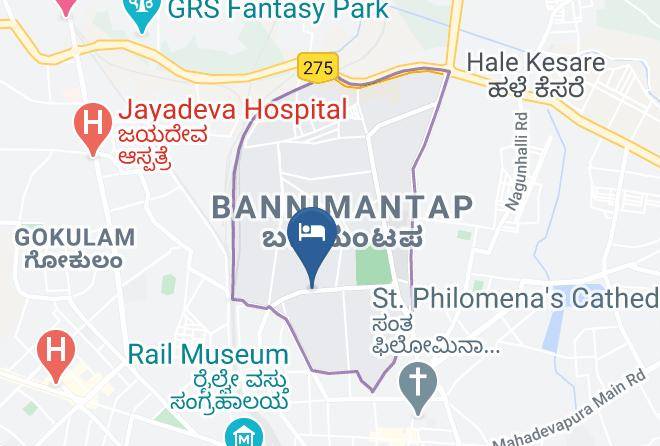 Mysore - Hotel Garden City Maps