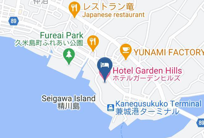 Kumejima Townshimajiri District - Hotel Garden Hills Maps