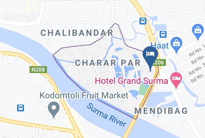 Chittagong - Hotel Garden Inn Maps