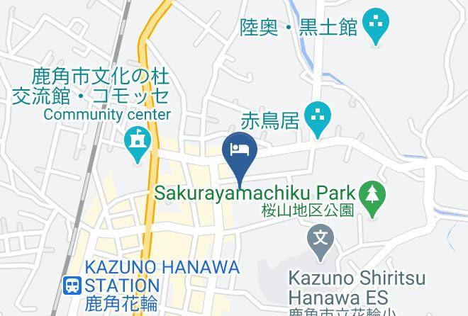 Kazuno City - Hotel Garden Kawamura Maps