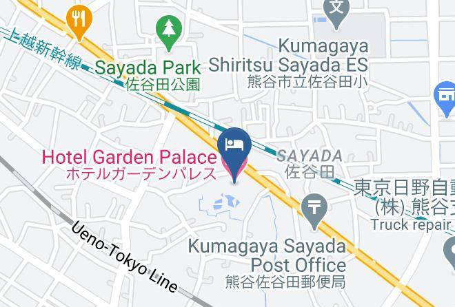 Kumagaya City - Hotel Garden Palace Maps