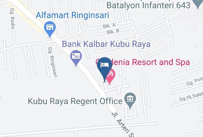 Kubu Raya - Hotel Gardenia Maps