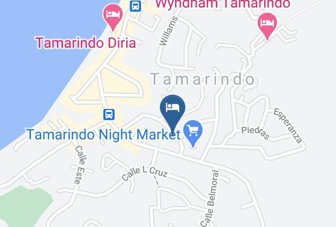 Hotel Gardenia Tamarindo Map