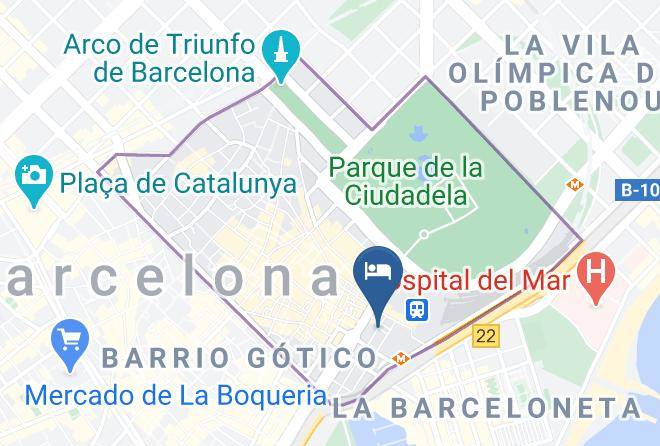 Hotel Lyon Barcelona Map