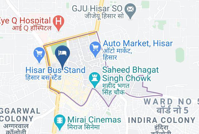 Hisar - Hotel Garima Maps