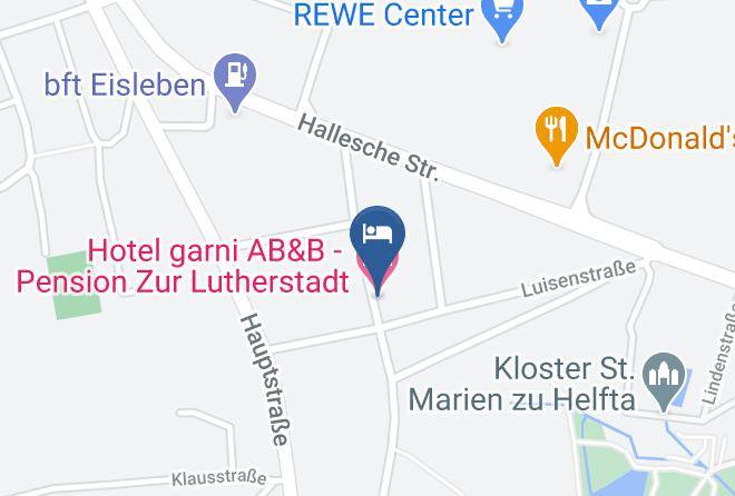 Hotel Garni Ab&b Pension Zur Lutherstadt Map