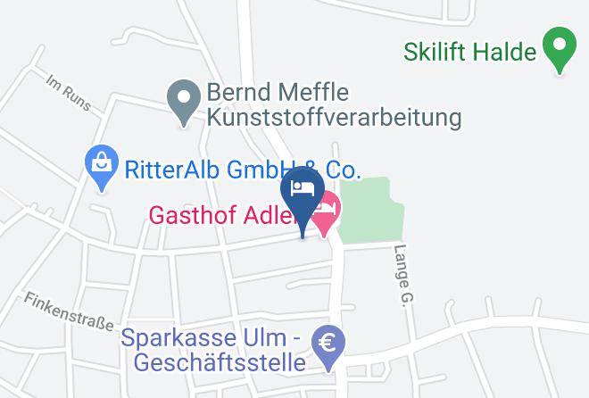 Alb Donau Kreis - Hotel Garni Maps