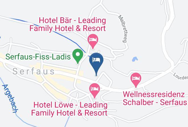 Landeck - Hotel Garni Alpina In Serfaus Maps