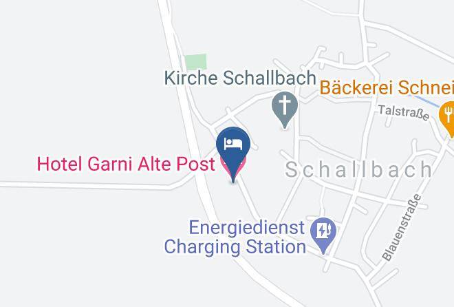 Lorrach - Hotel Garni Alte Post Maps