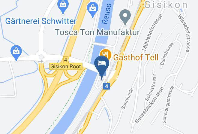 Gisikon - Hotel Garni An Der Reuss Maps