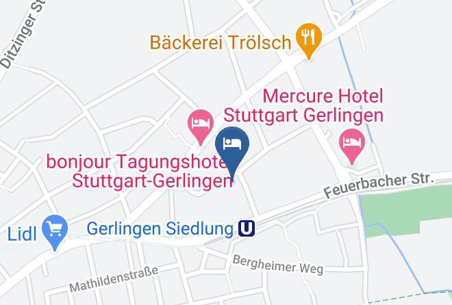Ludwigsburg - Hotel Garni Balogh Gmbh Maps