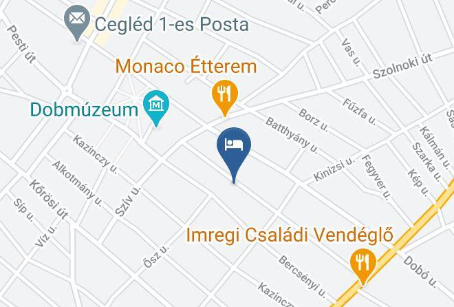 Cegled - Hotel Garni Maps