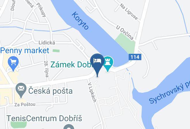 Hotel Garni Dobris Map