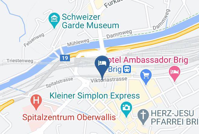 Brig - Hotel Garni Europe Brig Maps