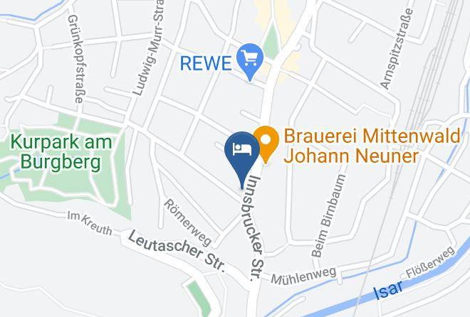 Garmisch Partenkirchen - Hotel Garni Franziska Mittenwald Maps