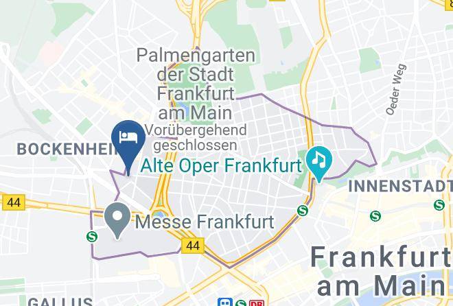 Frankfurt Am Main - Hotel Garni Maps