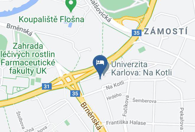 Hradec Kralove - Hotel Garni Maps
