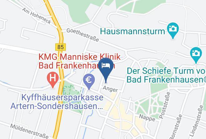 Kyffhauserkreis - Hotel Garni In Bad Frankenhausen Kyffhauser Anger 5 Maps