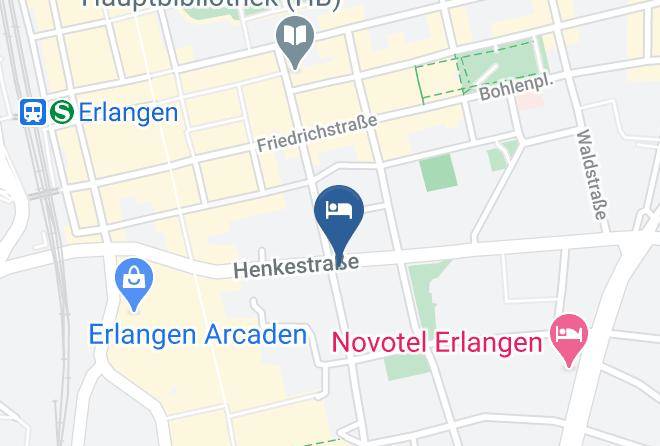 Erlangen - Hotel Garni Konig Humbert Maps