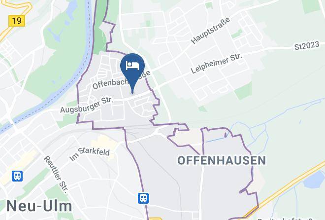 Neu Ulm - Hotel Garni Kreuzacker Neu Ulm Maps