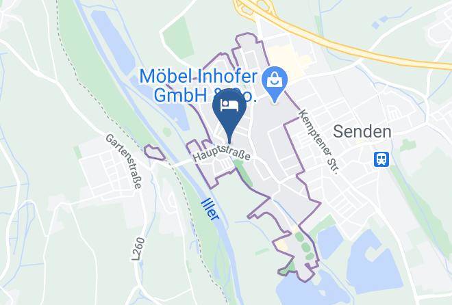 Neu Ulm - Hotel Garni Krone Maps