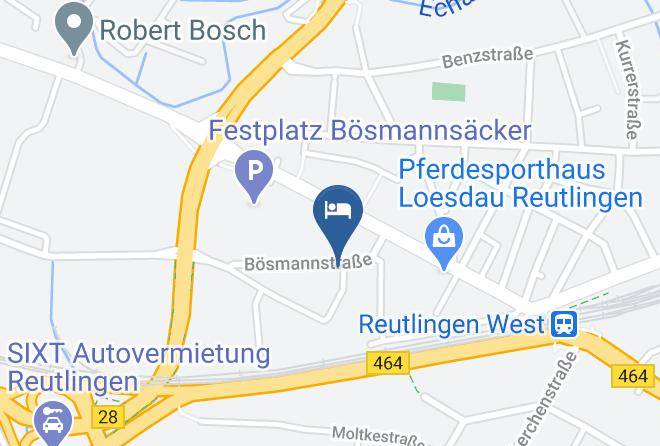 Reutlingen - Hotel Garni Kurtz Maps