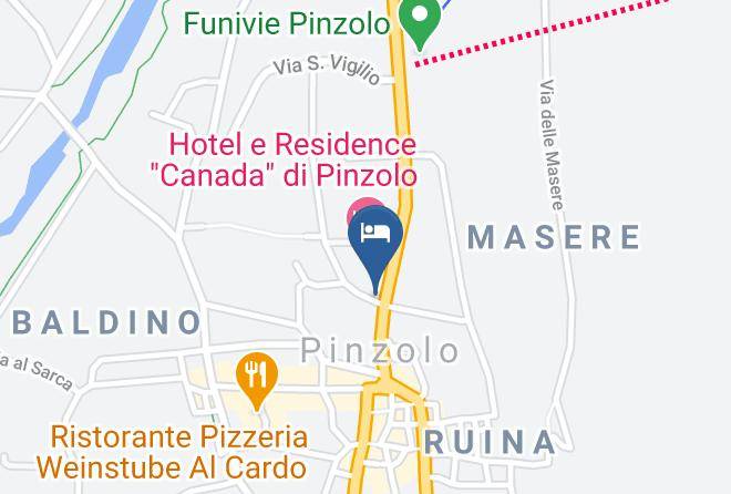 Trento - Hotel Garni' La Palu' Maps