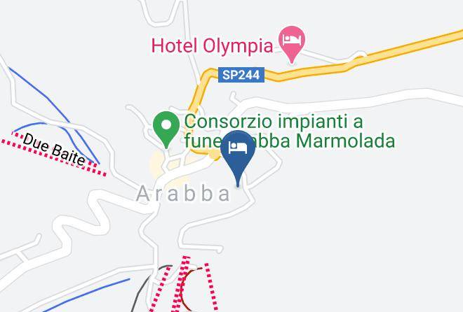 Belluno - Hotel Garni Monika Arabba Maps