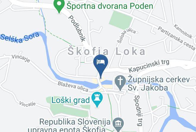 Skofja Loka - Hotel Garni Paleta Maps