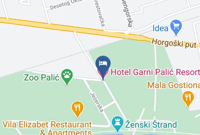 Central Serbia - Hotel Garni Palic Resort Maps