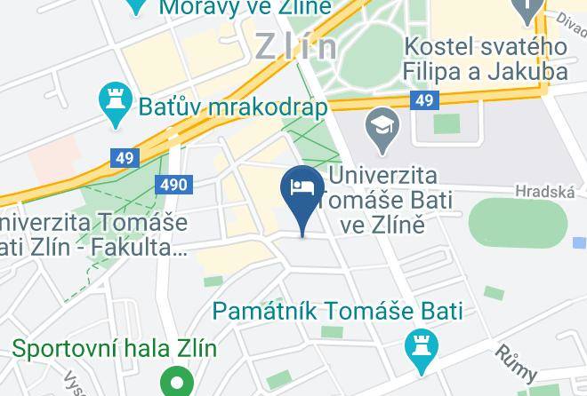 Zlin - Hotel Garni Maps