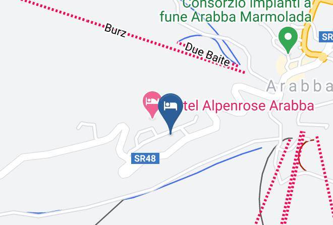 Belluno - Hotel Garni Serena Arabba Maps