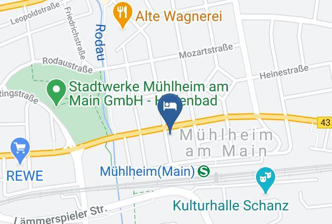 Offenbach - Hotel Gartenhof Maps