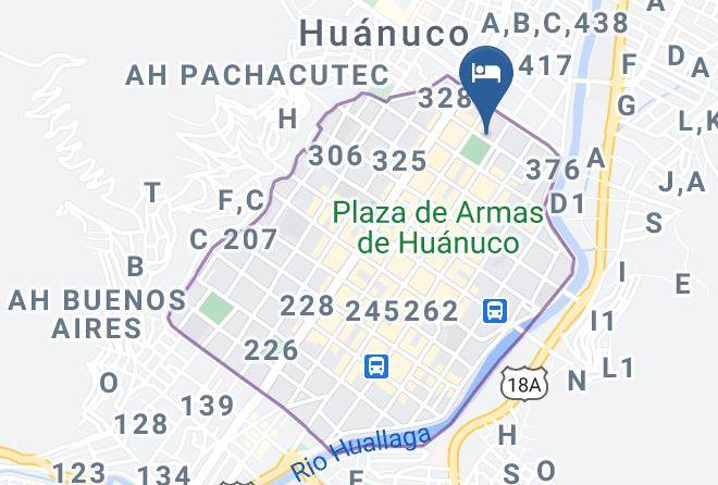Huanuco - Hotel Garu Maps