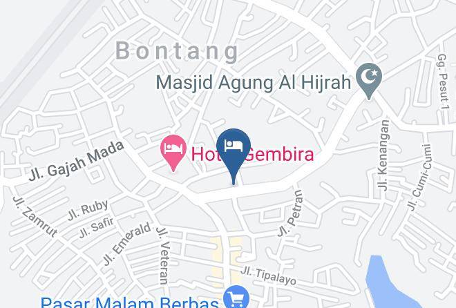 Kota Bontang - Hotel Garuda Bontang Maps