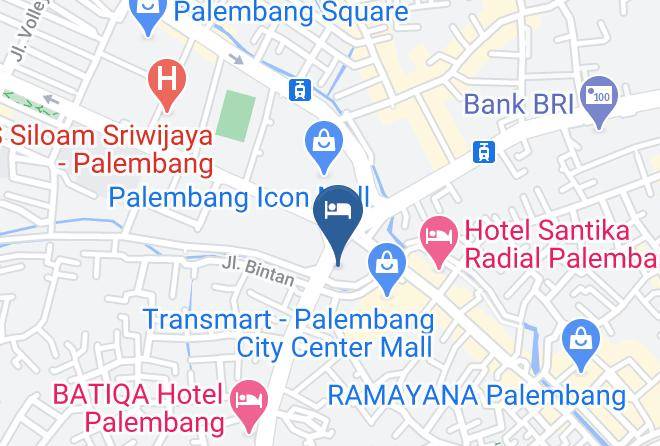 Palembang - Hotel Garudamas Maps