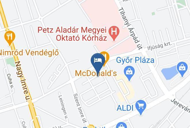 Gyor - Hotel Garzon Plaza Maps