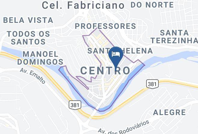 Coronel Fabriciano - Hotel Gaspar Maps