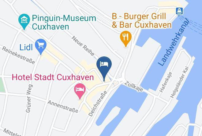 Cuxhaven - Hotel Gastehaus Heidi Weiss Cuxhaven Maps